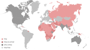 WORLD MAP VISA GERMANY